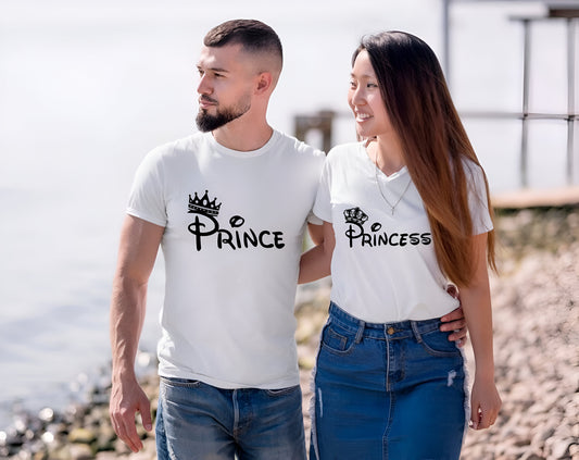 Royal Couple Prince & Princess T-Shirts