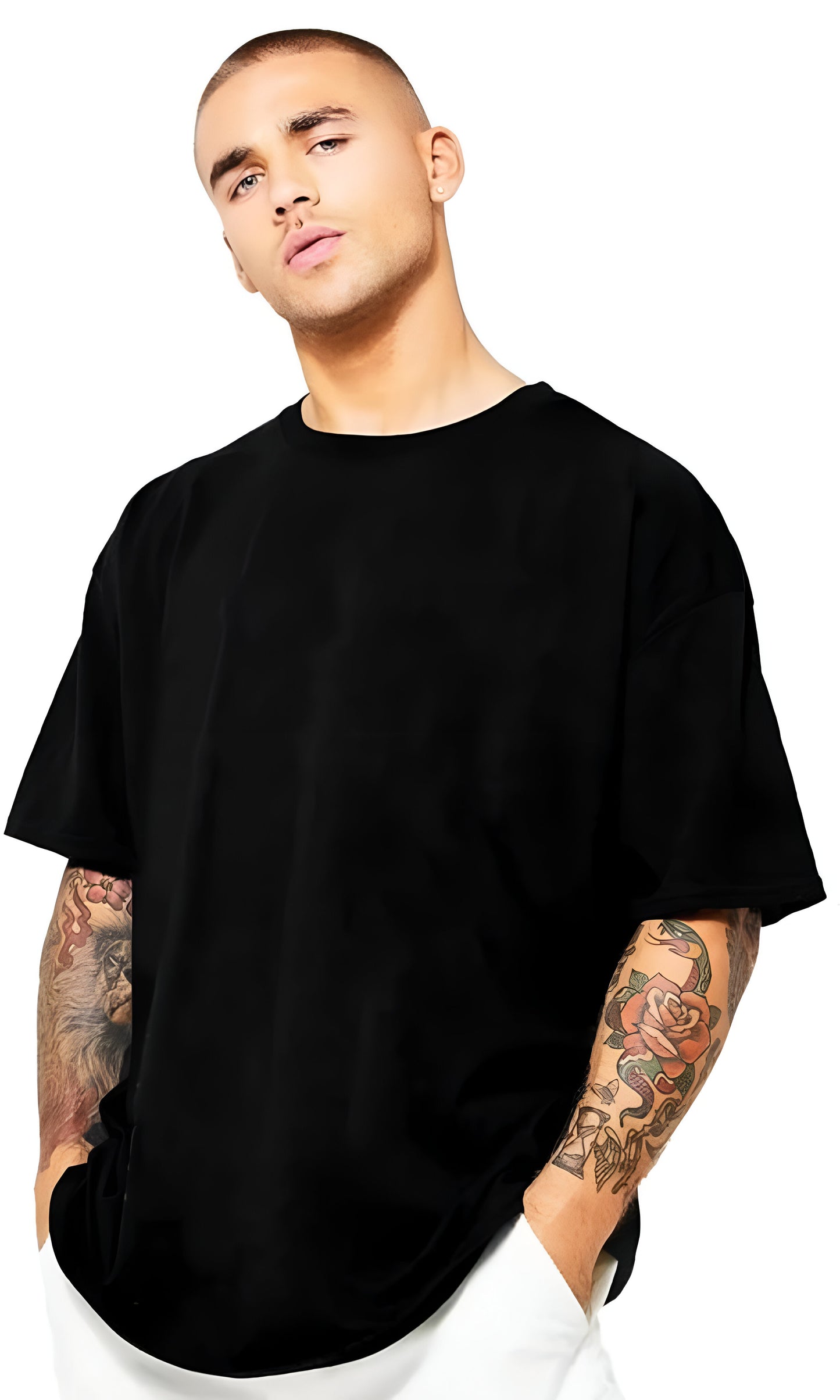 "Take It Easy" Oversized Black T-Shirt