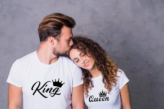 King & Queen Couple T-Shirts